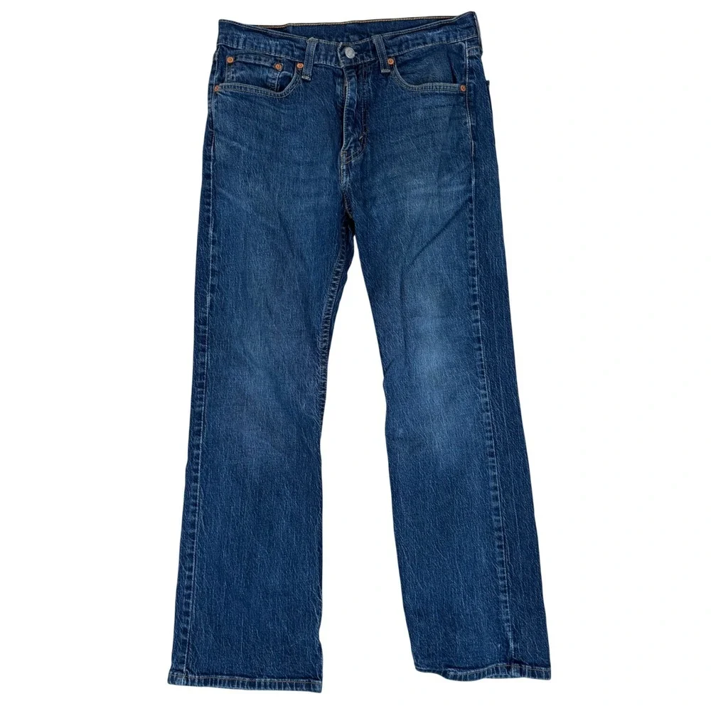 Levi's 527 Slim Bootcut Jeans 31x30 Medium Wash Denim Blue Workwear